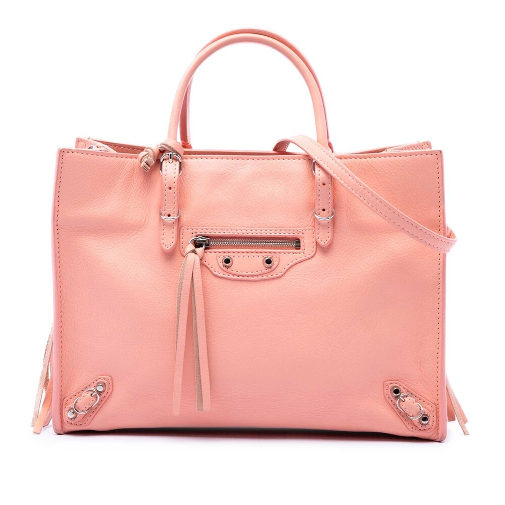 Pre-Loved Balenciaga Calfskin Papier A6 Zip Around Satchel